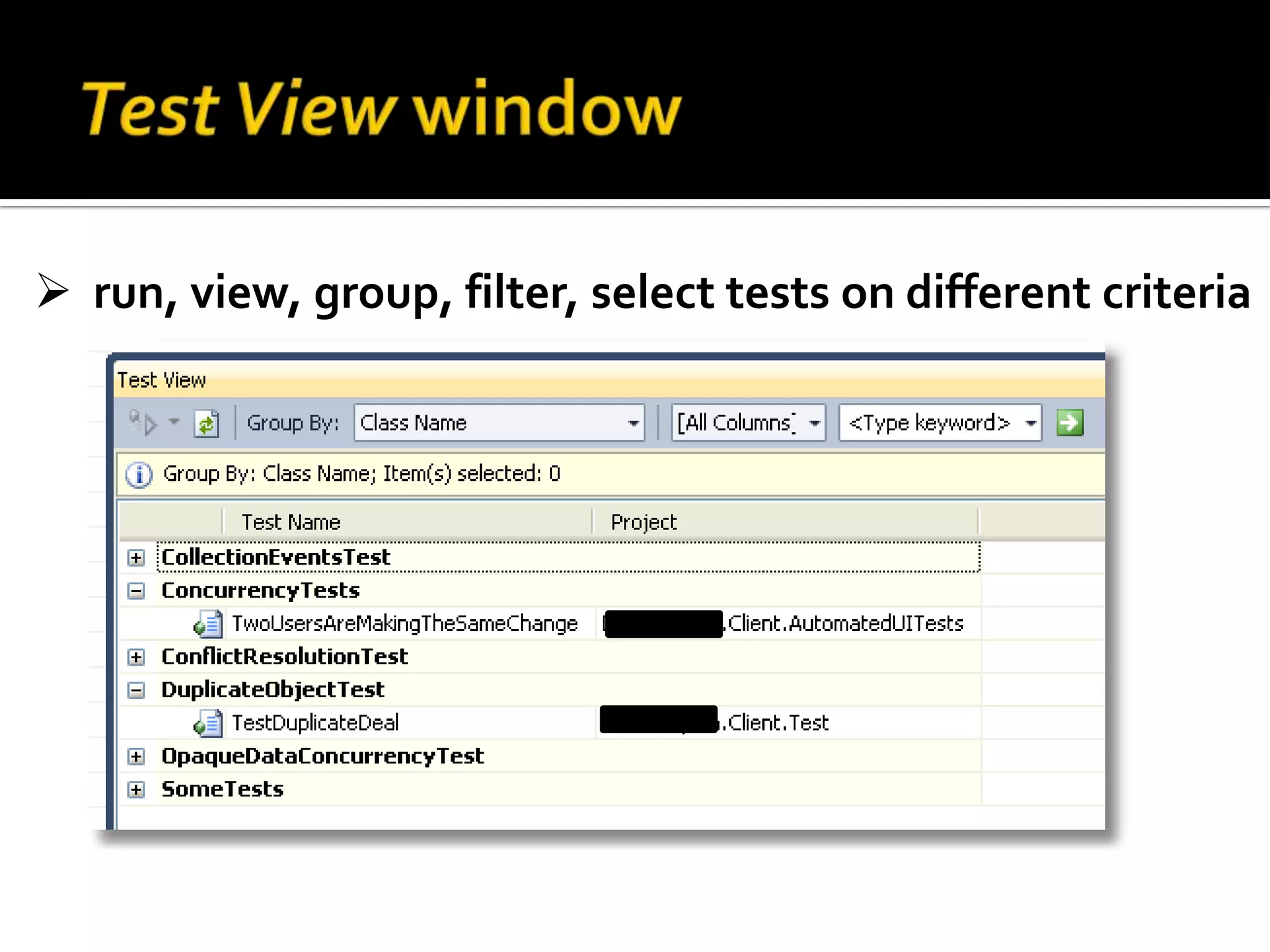  try to isolate code under test