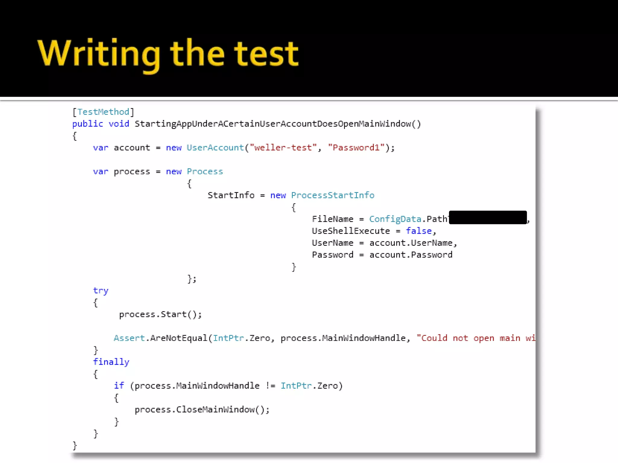  also Exception messages, if needed[Description] short summary text (similar to xml comments):