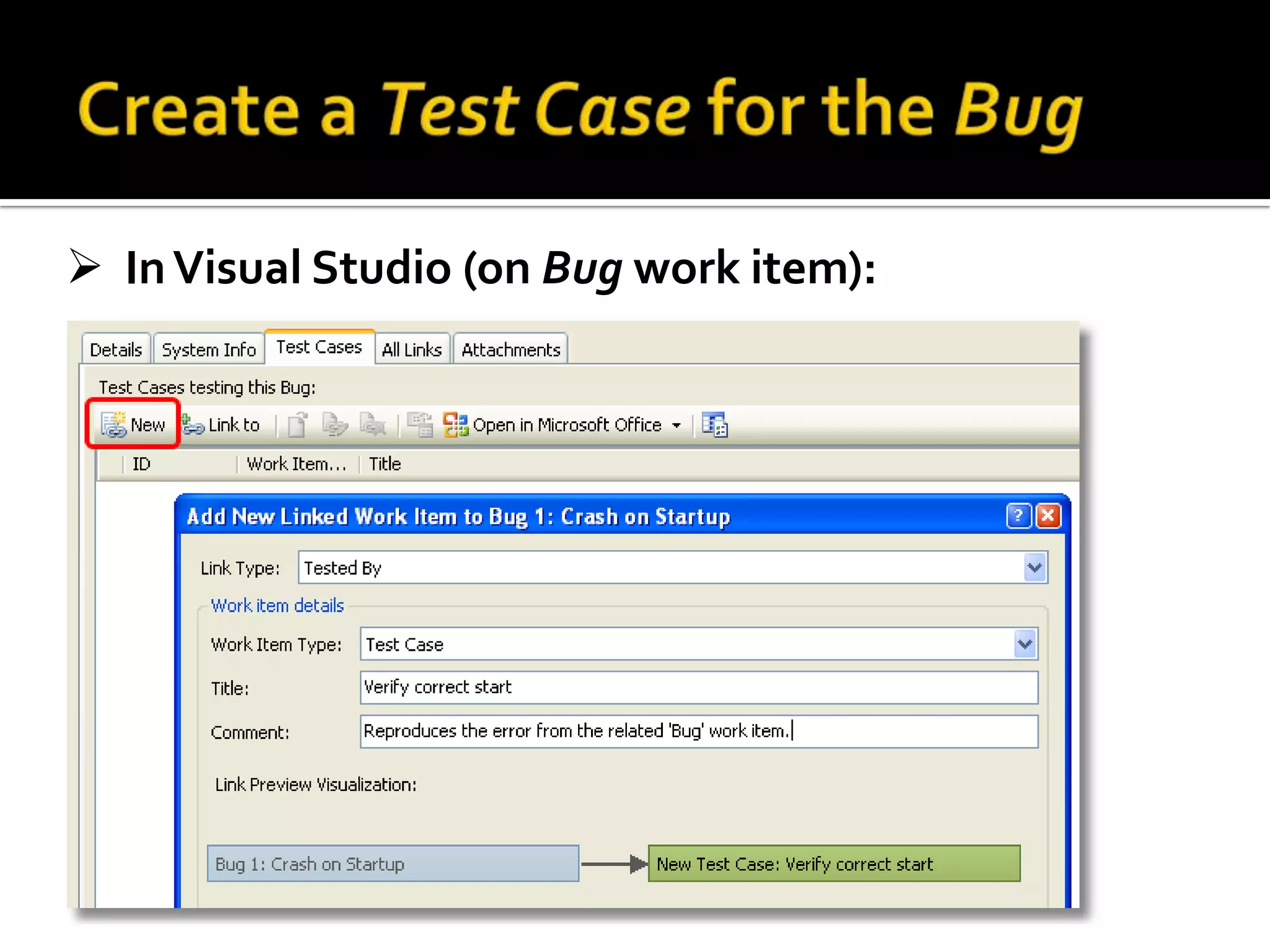  shows up in the Properties window:[TestProperty] arbitrary name/value pairs: