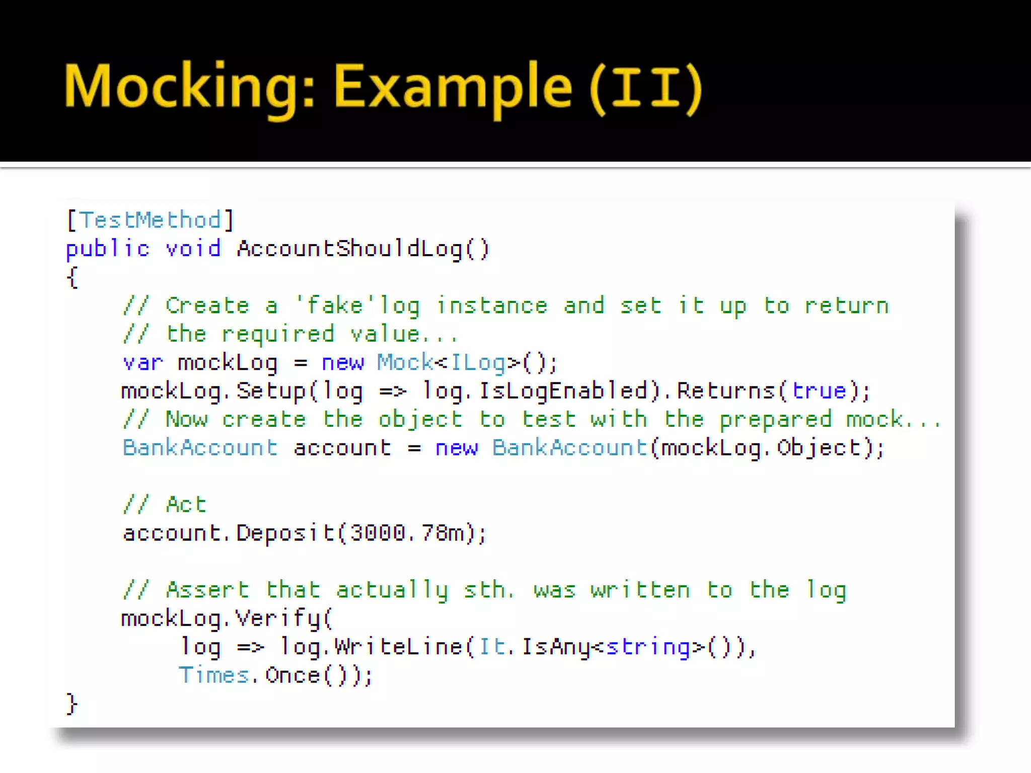 Test Results Details windowTest run config (*.testsettings) set of test run and environment settings etc. (e.g. naming schemes, directories, depl. scripts etc.) *.testsettings  *.xmlTest lists/metadata (*.vsmdi) organizing / grouping tests with lists