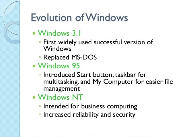 Introduction to ms windows