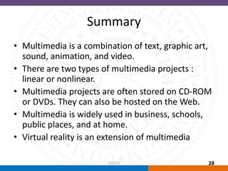 Introduction to Multimedia | PPT