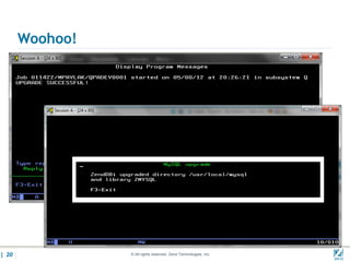 Woohoo!




| 20             © All rights reserved. Zend Technologies, Inc.   02/04/
 