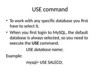 Introduction to MySQL commands mysql presentation 22.pptx