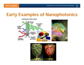 Early Examples of Nanophotonics
 