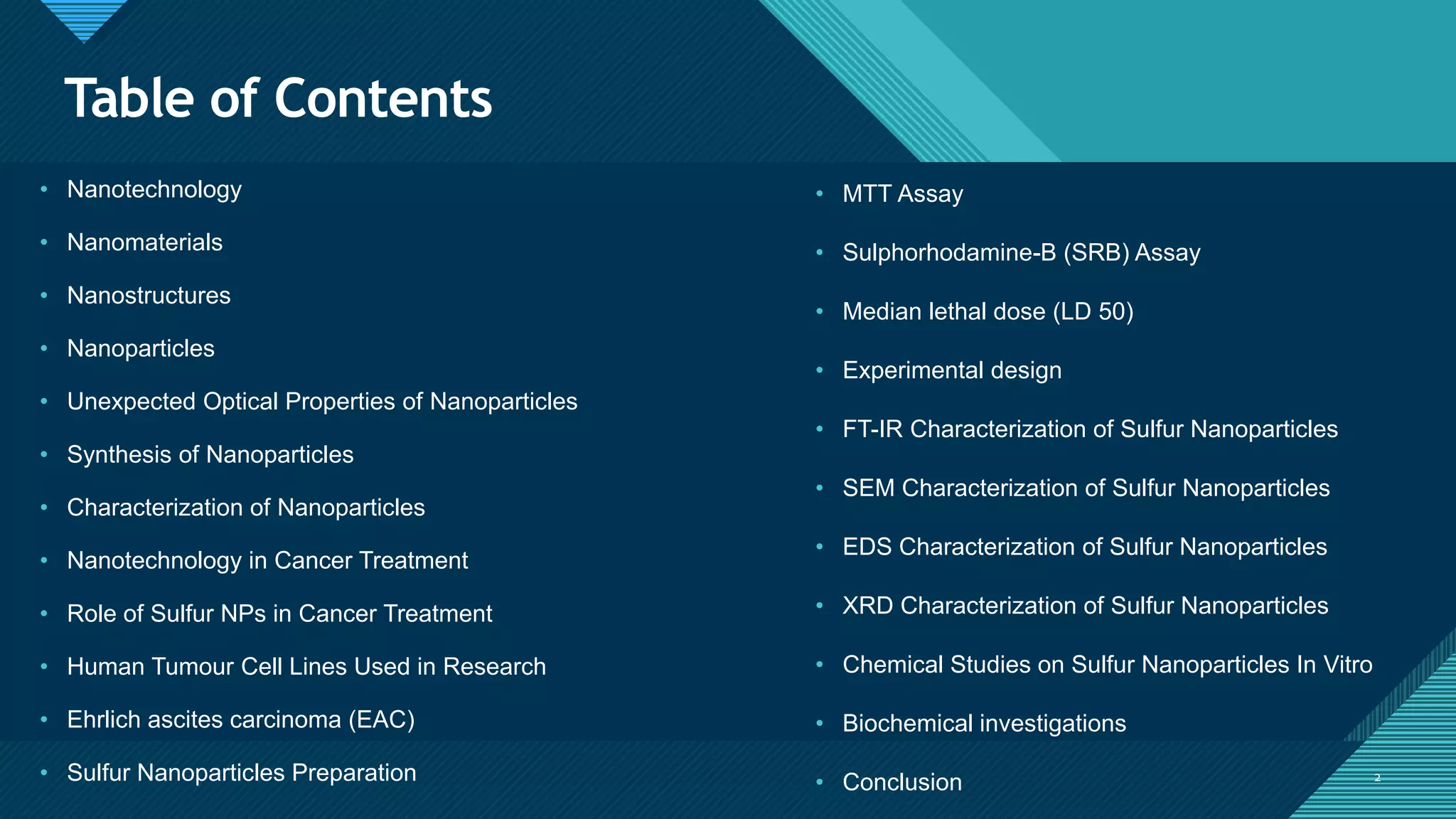 Nanotechnology and its Application in Cancer Treatment | PPTX