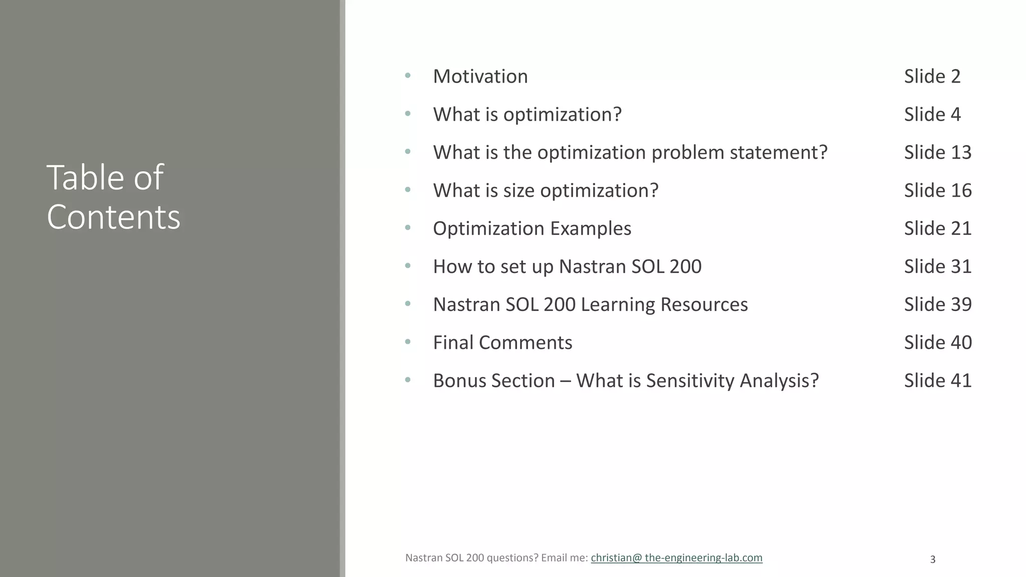 Introduction to Nastran SOL 200 Size Optimization | PDF
