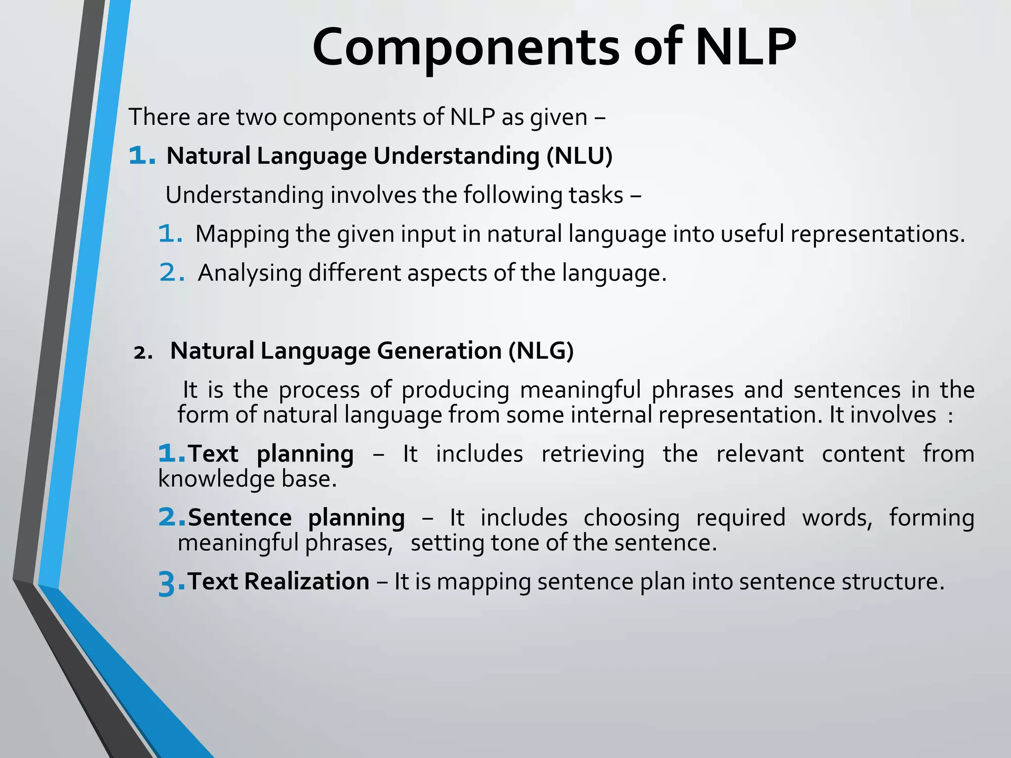 Introduction to natural language processing, history and origin
