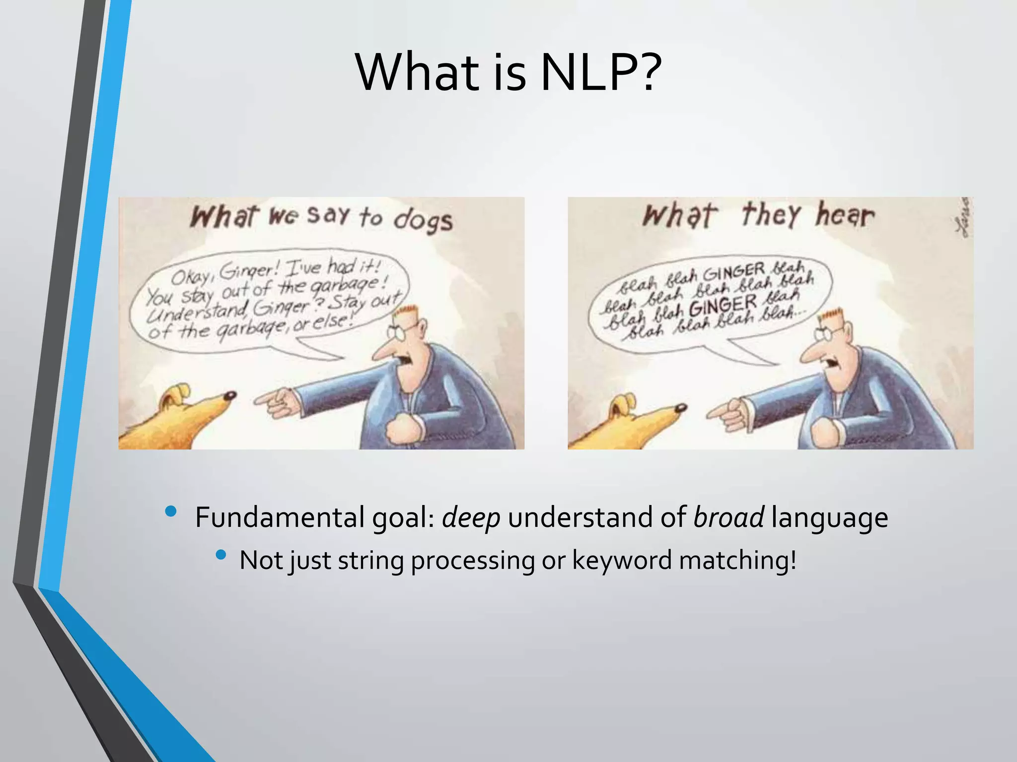 Introduction to natural language processing, history and origin