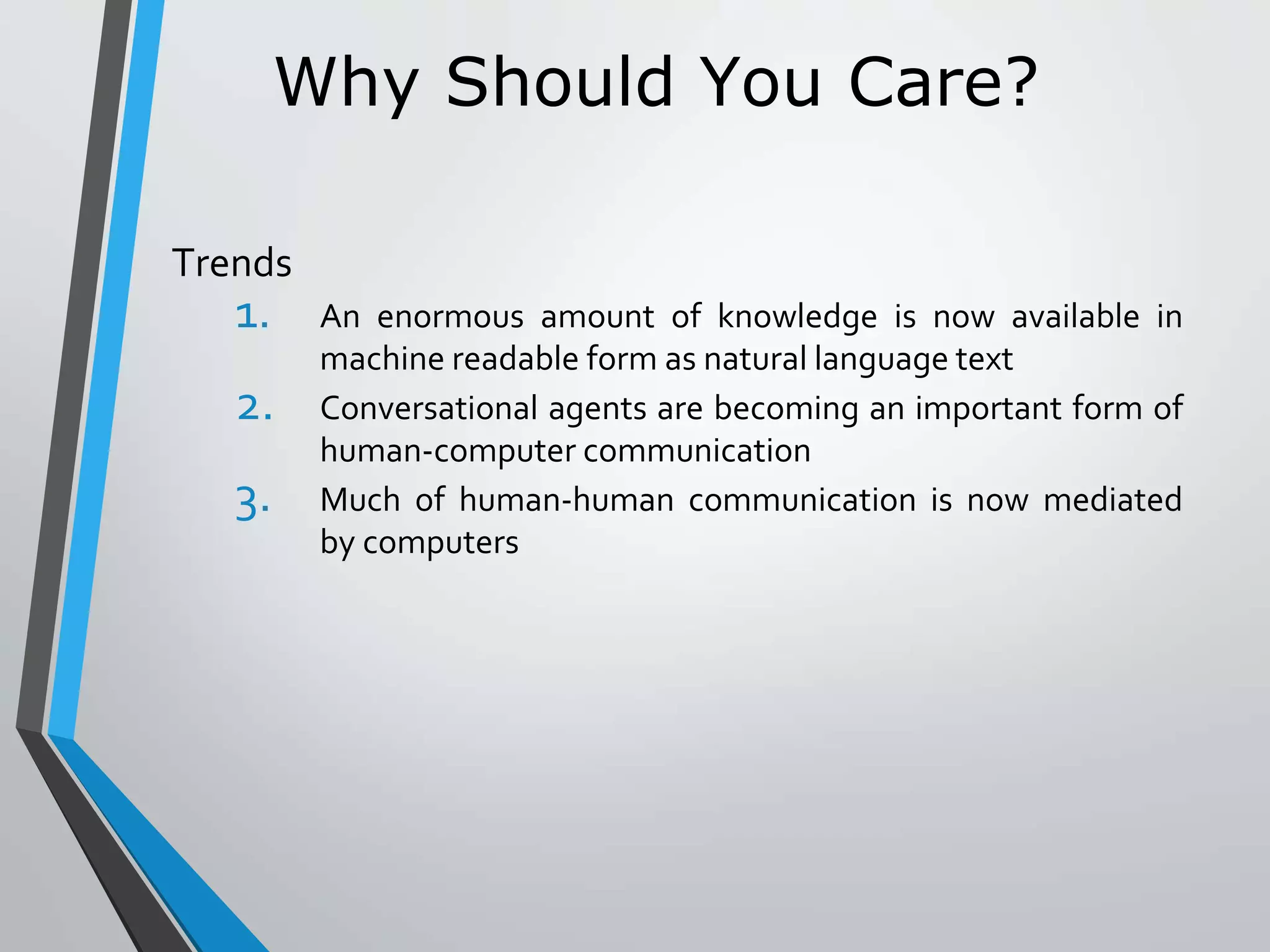 Introduction to natural language processing, history and origin