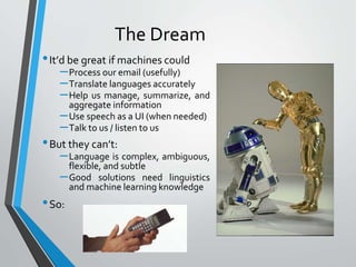 Introduction to natural language processing, history and origin