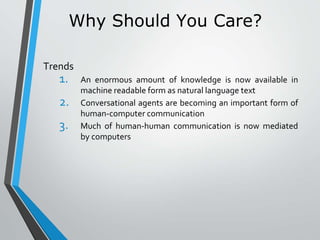 Introduction to natural language processing, history and origin