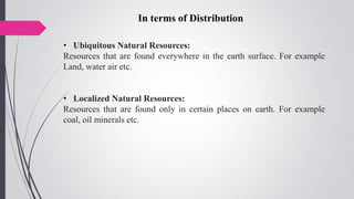 Introduction to Natural Resources of environment | PDF