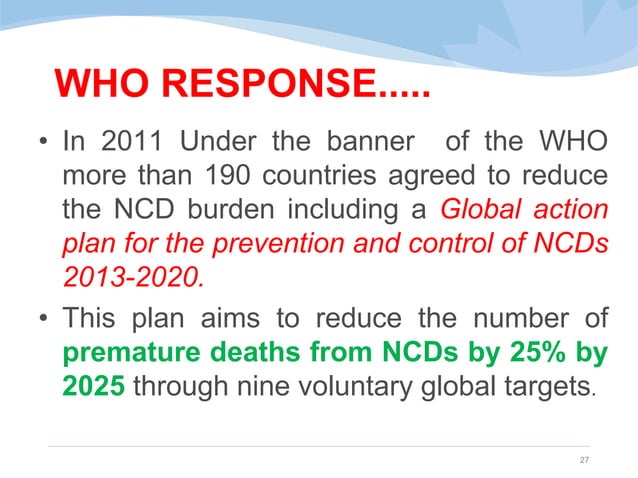 INTRODUCTION TO NCDs | PPTX | Diabetes | Diseases and Conditions