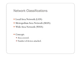 Network Classification Man Introduction to networking | PDF