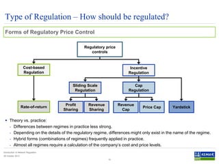 Introduction to network regulation - Principles of Price Regulation | PDF