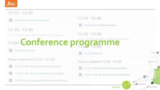 Conference programme
 