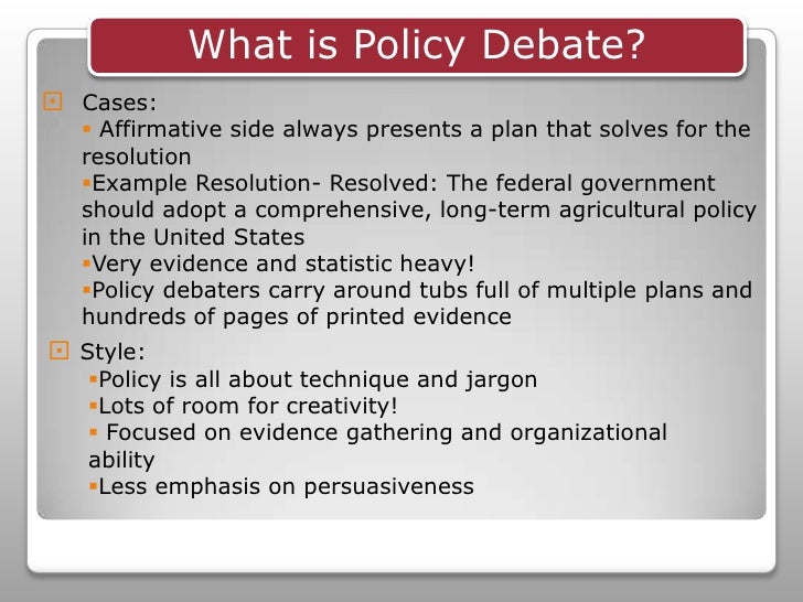 Introduction to NFL Debate Styles