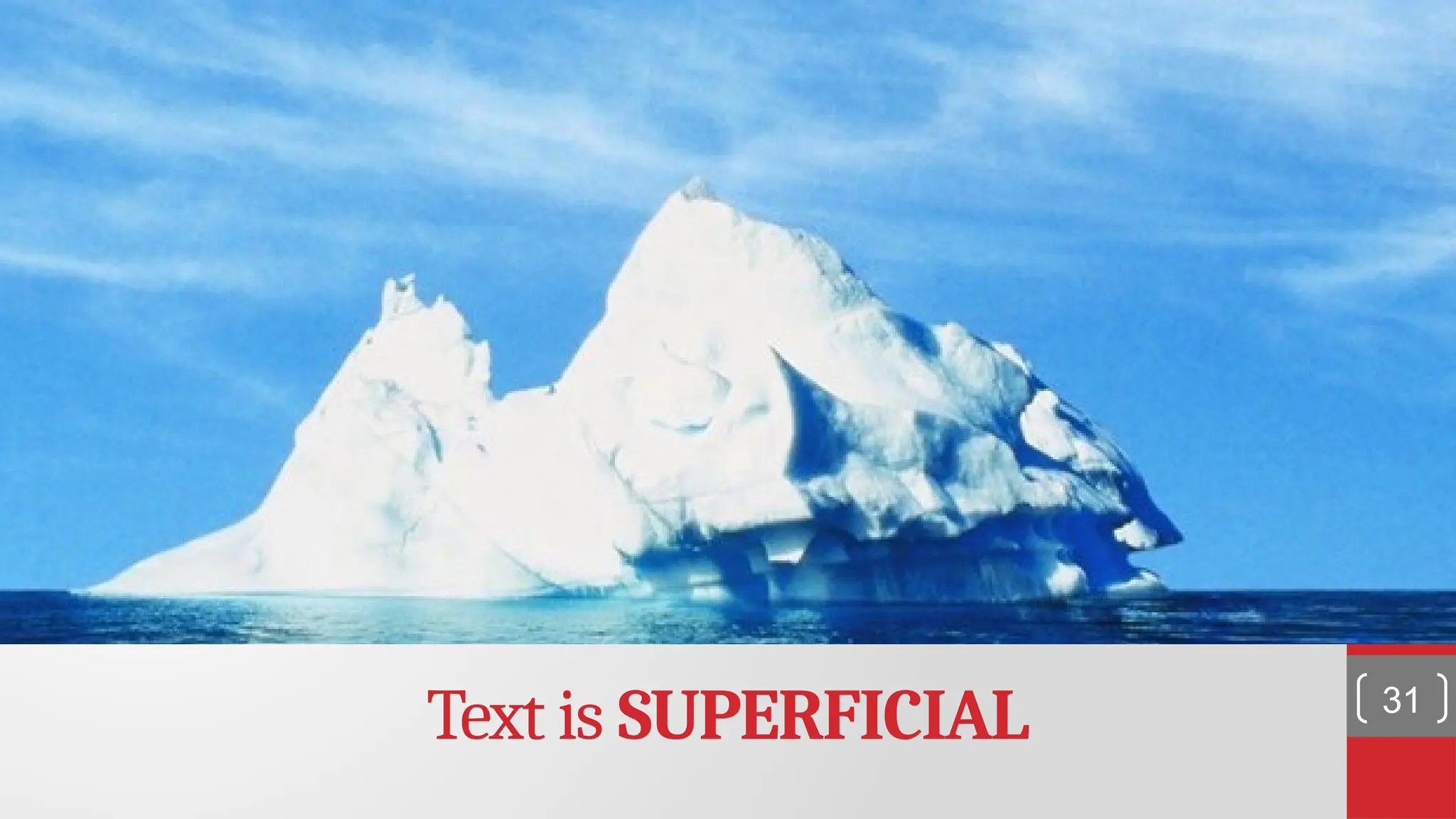 Text is SUPERFICIAL 31 