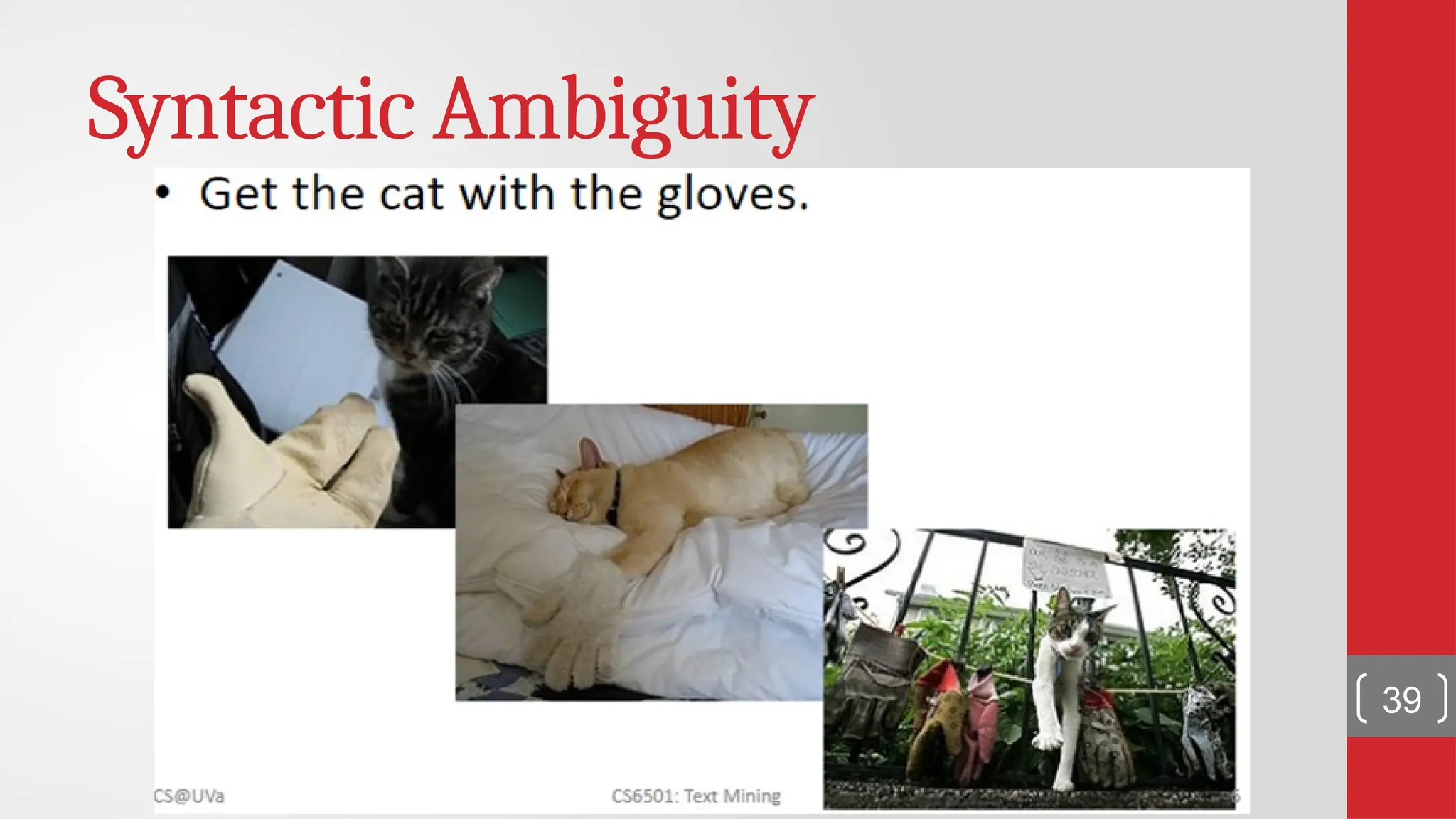 Syntactic Ambiguity 39 