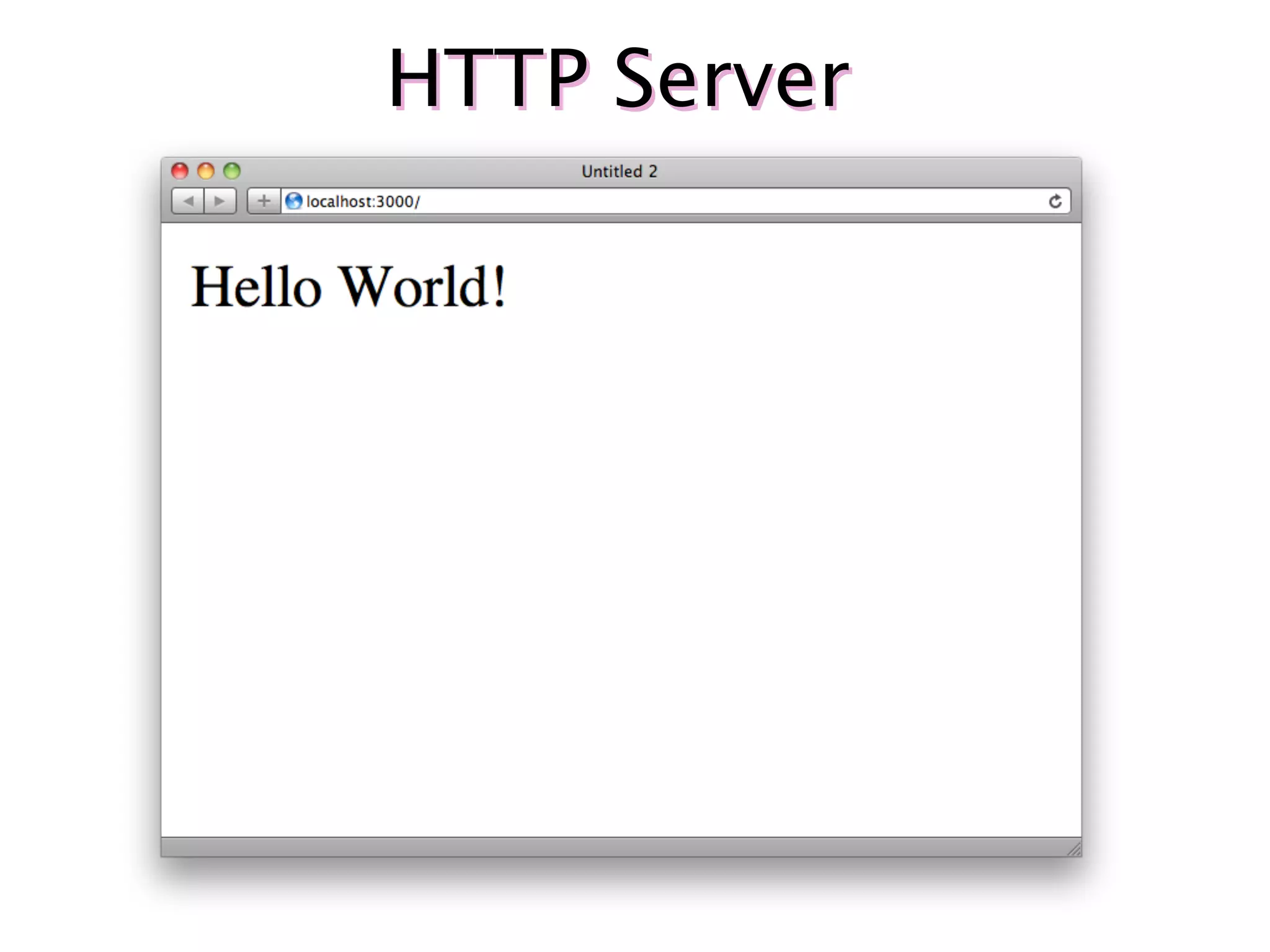 HTTP Server
 