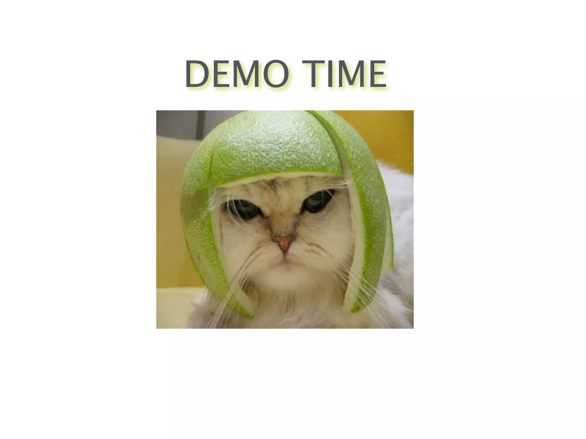 DEMO TIME
 
