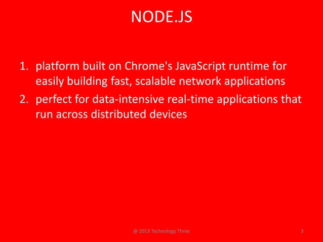 Introduction to Node js | PPT