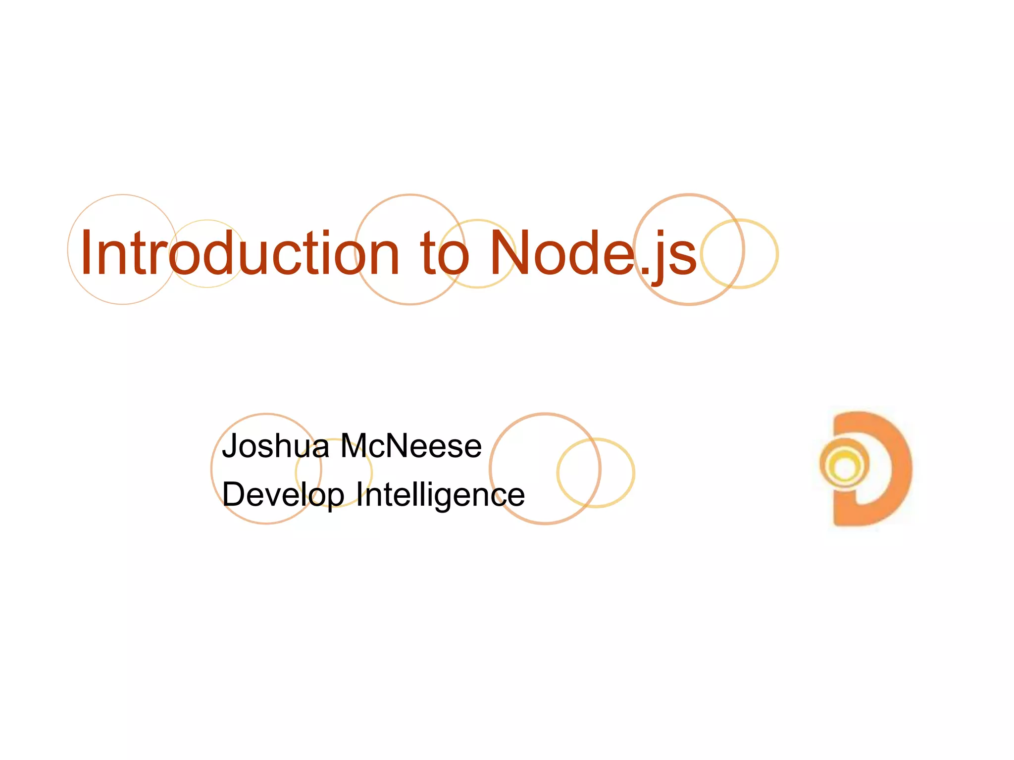 Introduction to Node.js