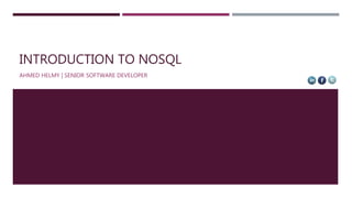 Introduction to NoSQL | PPTX | Databases | Computer Software and ...