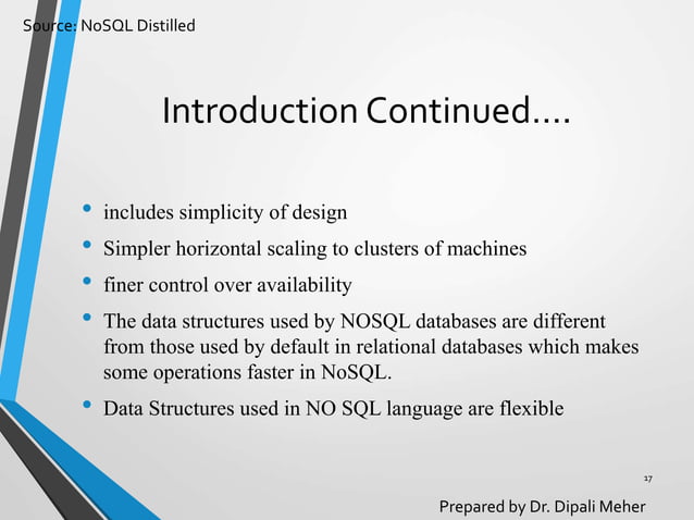 Introduction to NoSQL | PPTX | Databases | Computer Software and ...