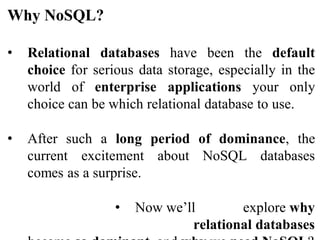 Introduction to NoSQL Databases and Types of NOSQL Databases.pptx