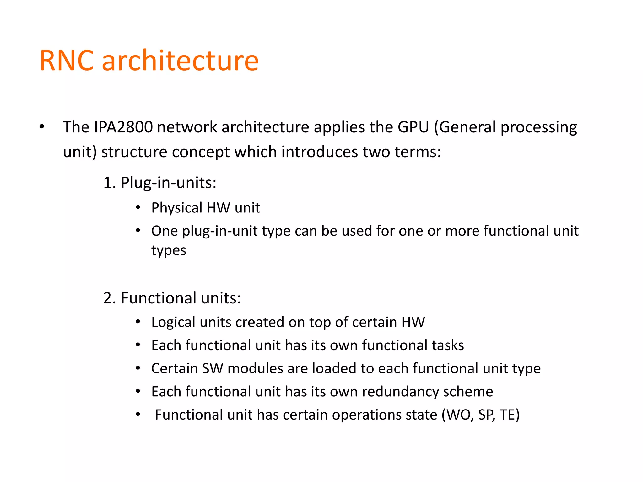 Intelca Rnc Introduction to Nokia RNC | PPTX