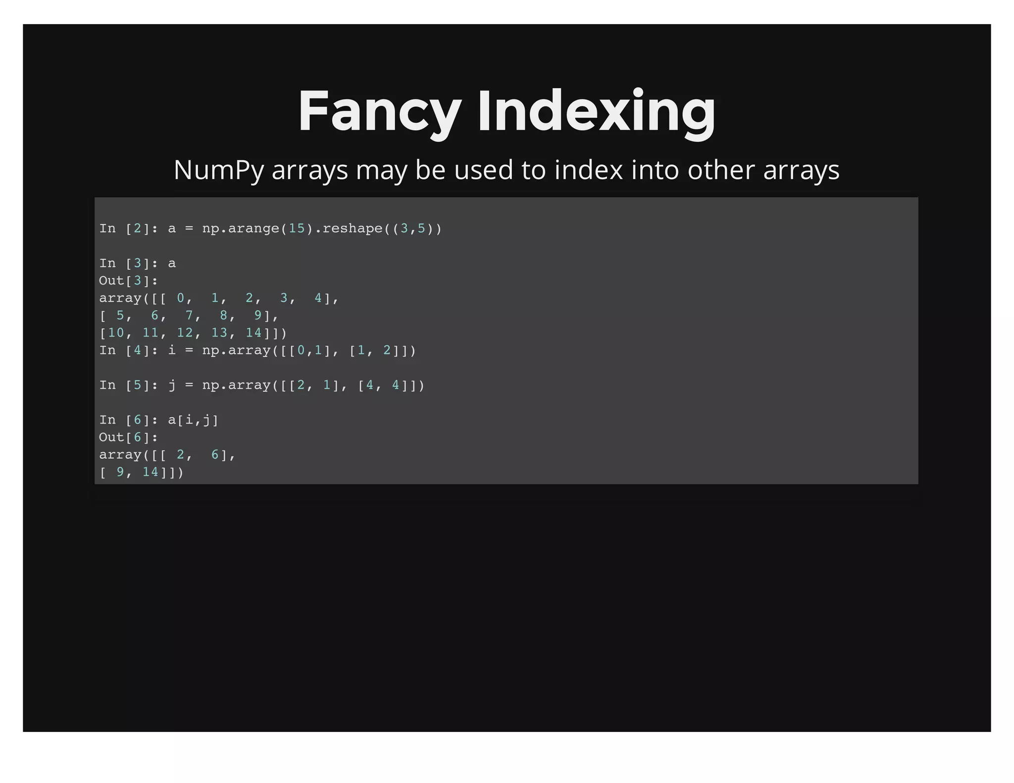 Introduction to NumPy (PyData SV 2013) | PDF