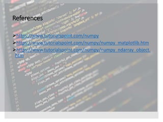 Introduction to numpy | PPT