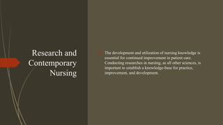 Lecture Introduction to Nursing Research | PPTX