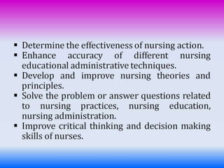 Introduction to nursing research | PPTX