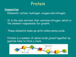 Protein Element Introduction to nutrition | PPT