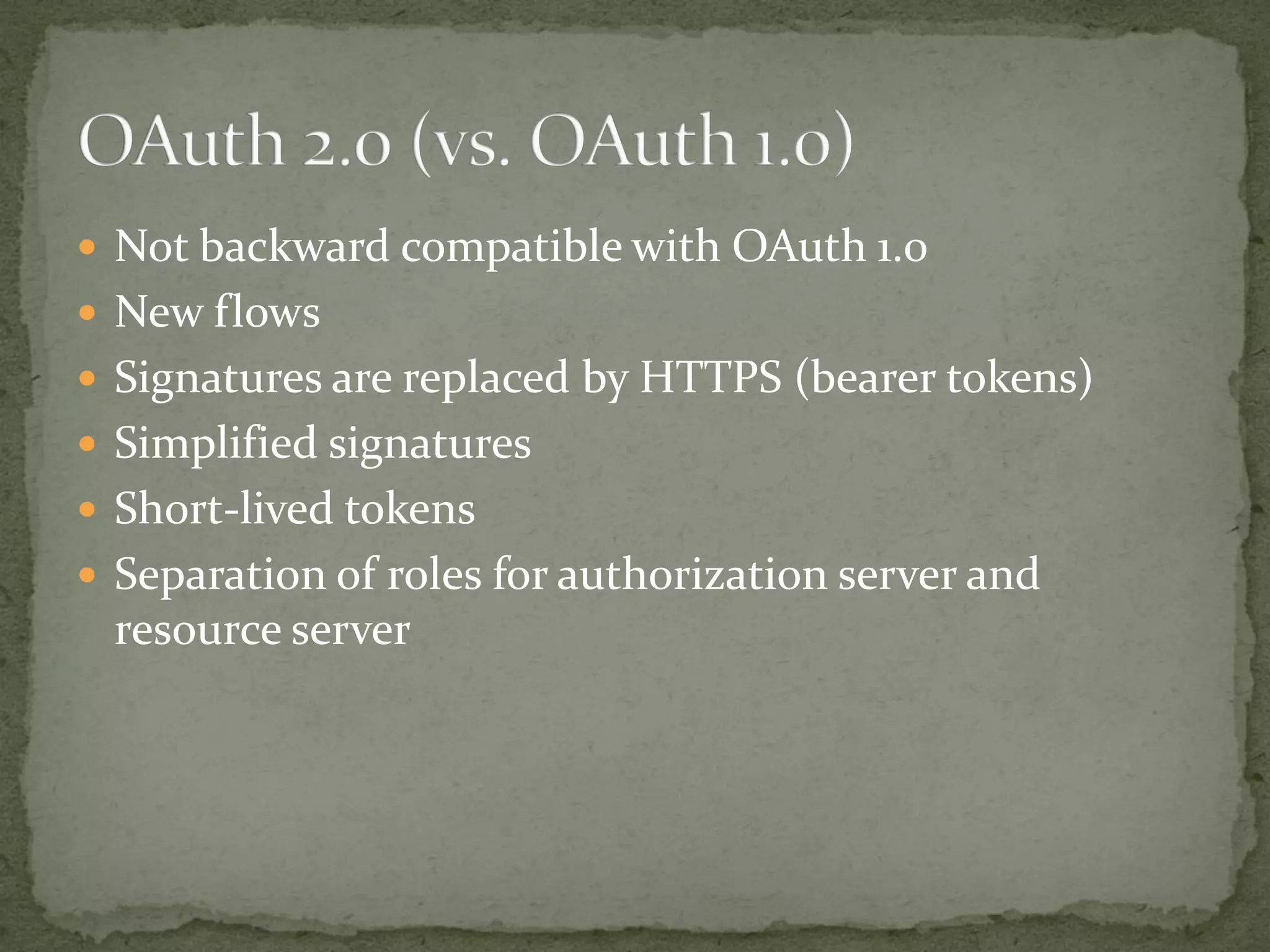Introduction to OAuth 2.0 - Part 1 | PPT