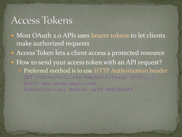 Introduction to OAuth 2.0 - Part 1 | PPT