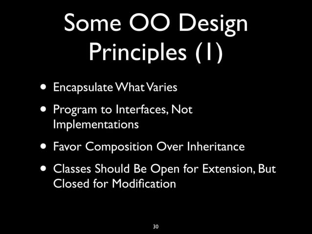 Introduction to Object Oriented Programming & Design Principles | PPT