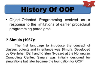 INTRODUCTION TO OBJECT-ORIENTED PROGRAMMING(OOP) AND PRINCIPLES.pptx image.