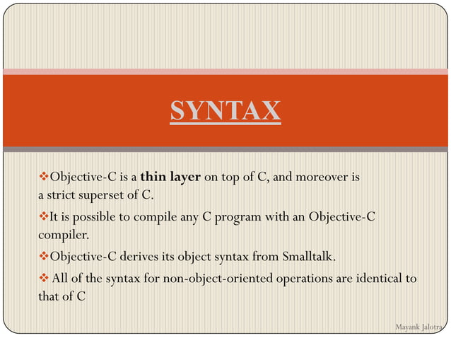Introduction to objective c | PPT