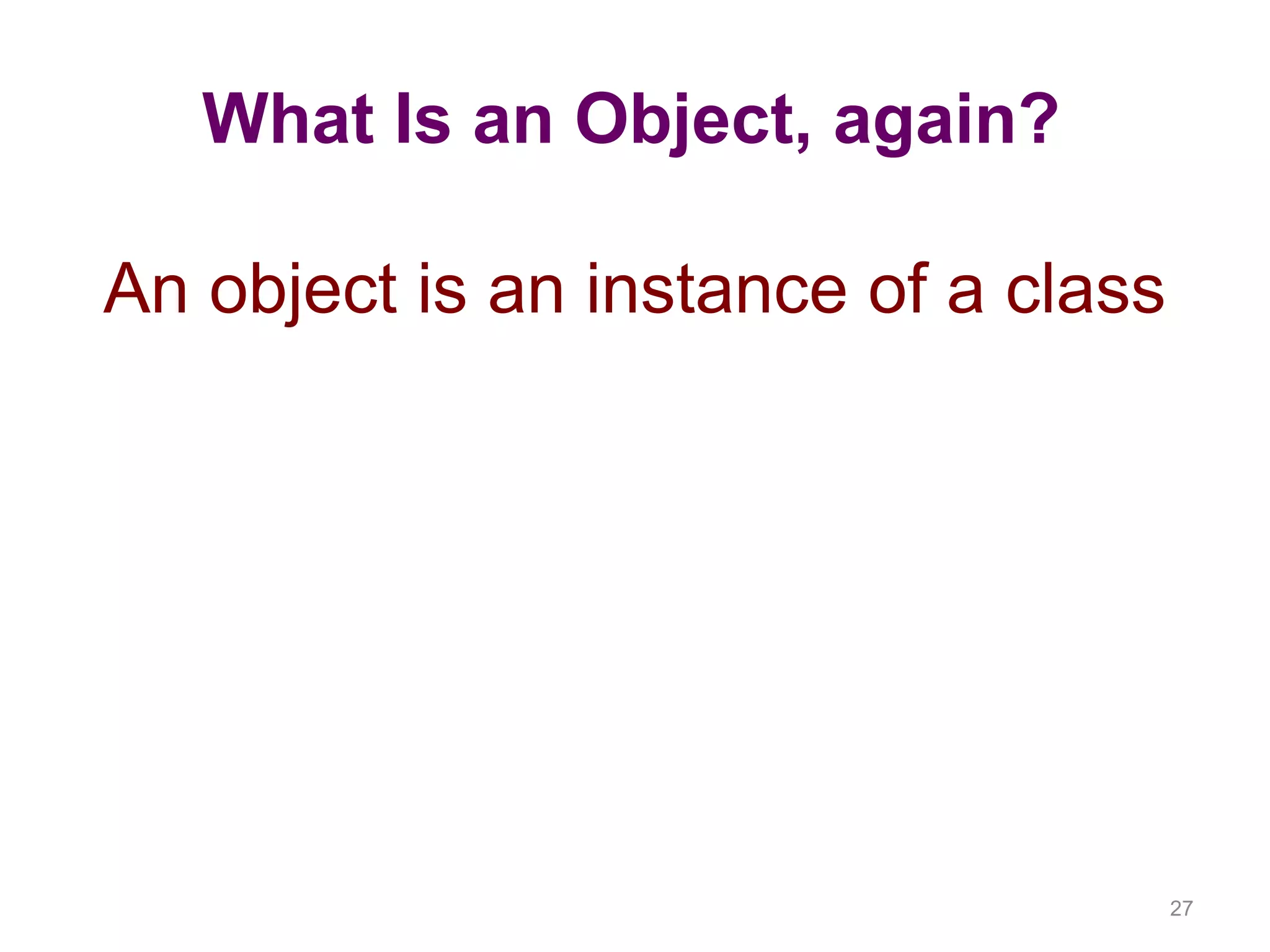 Introduction to Object Oriented Programming | PPTX