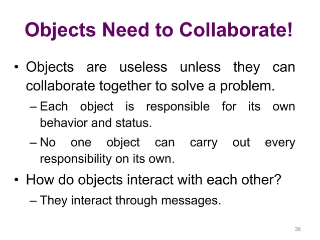 Introduction to Object Oriented Programming | PPTX