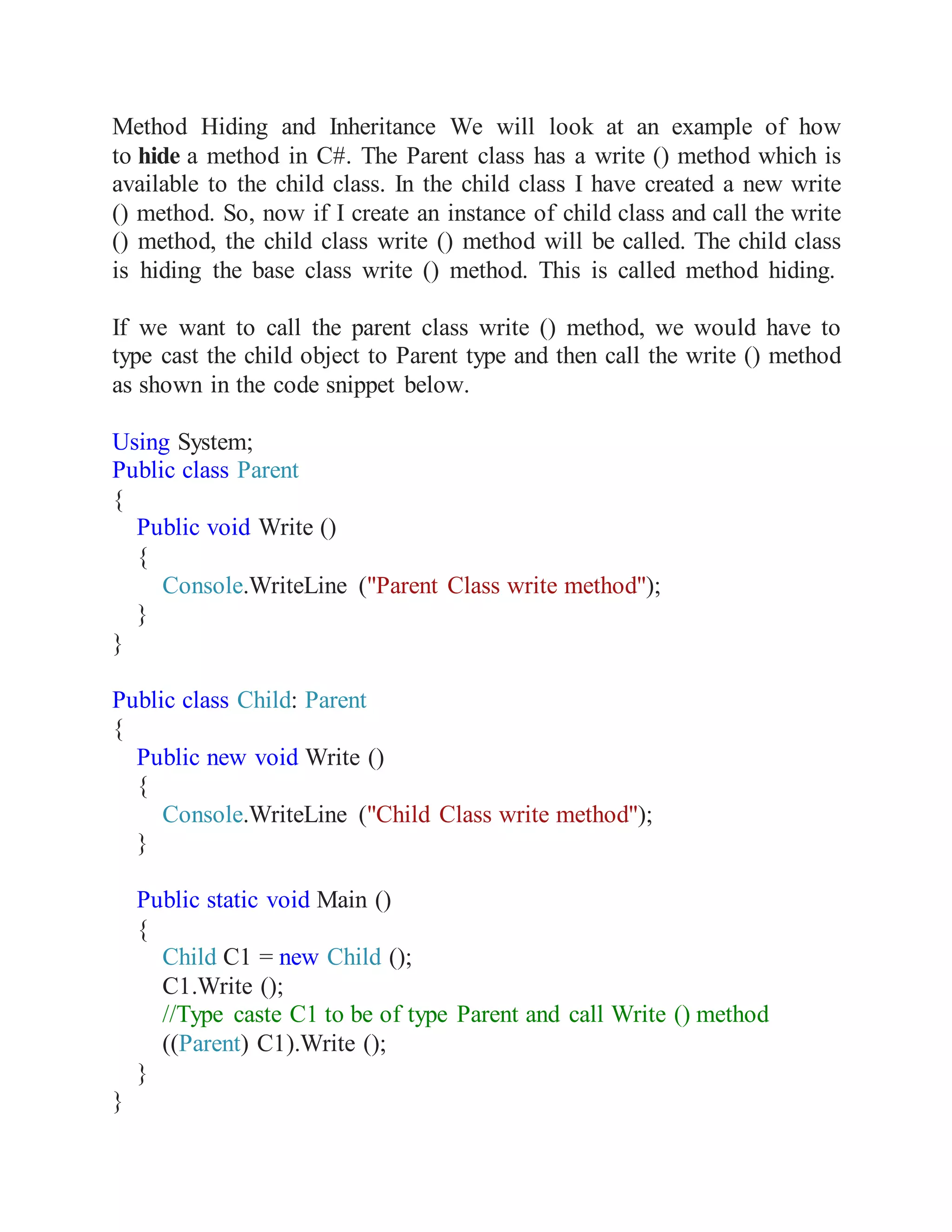 Introduction to object oriented programming concepts | PDF