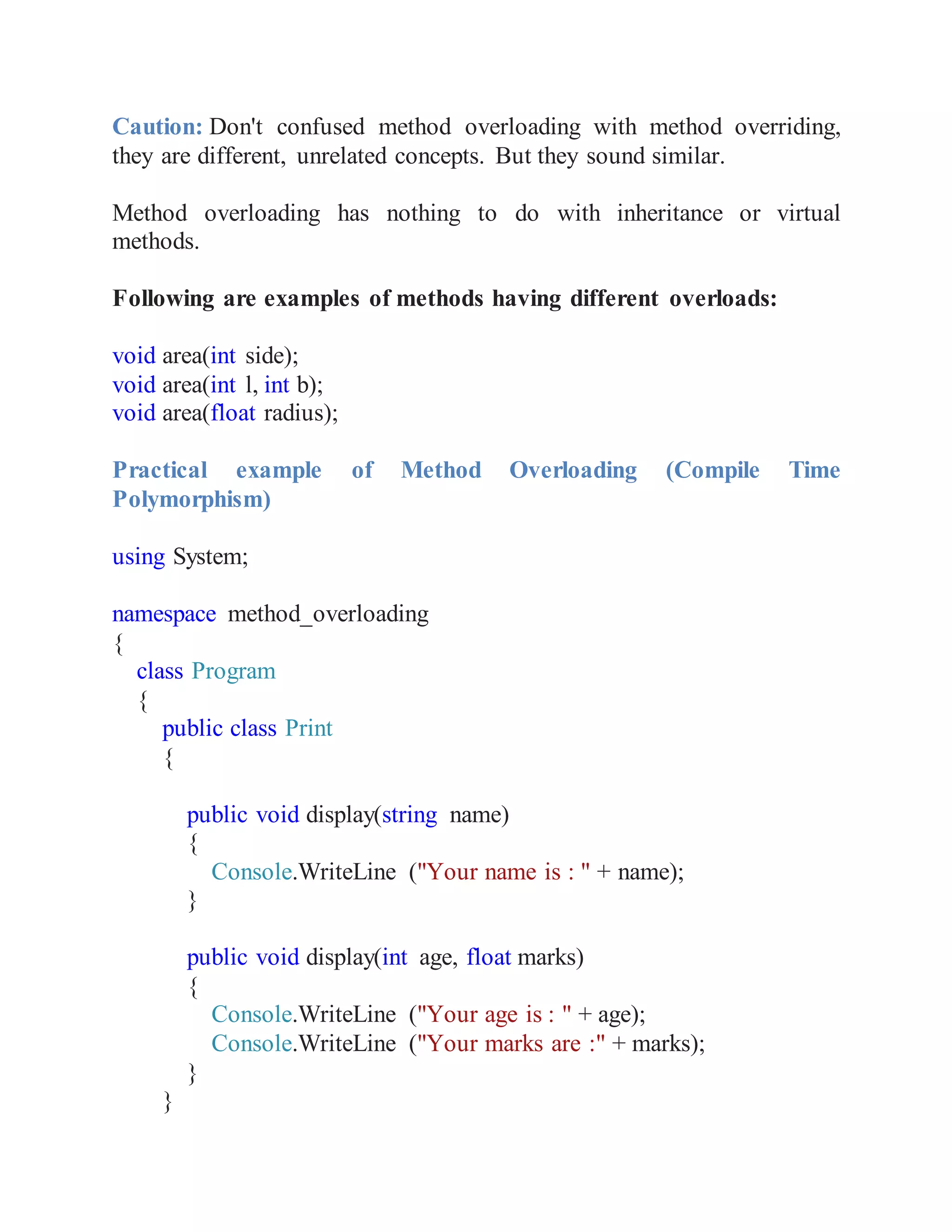 Introduction to object oriented programming concepts | PDF