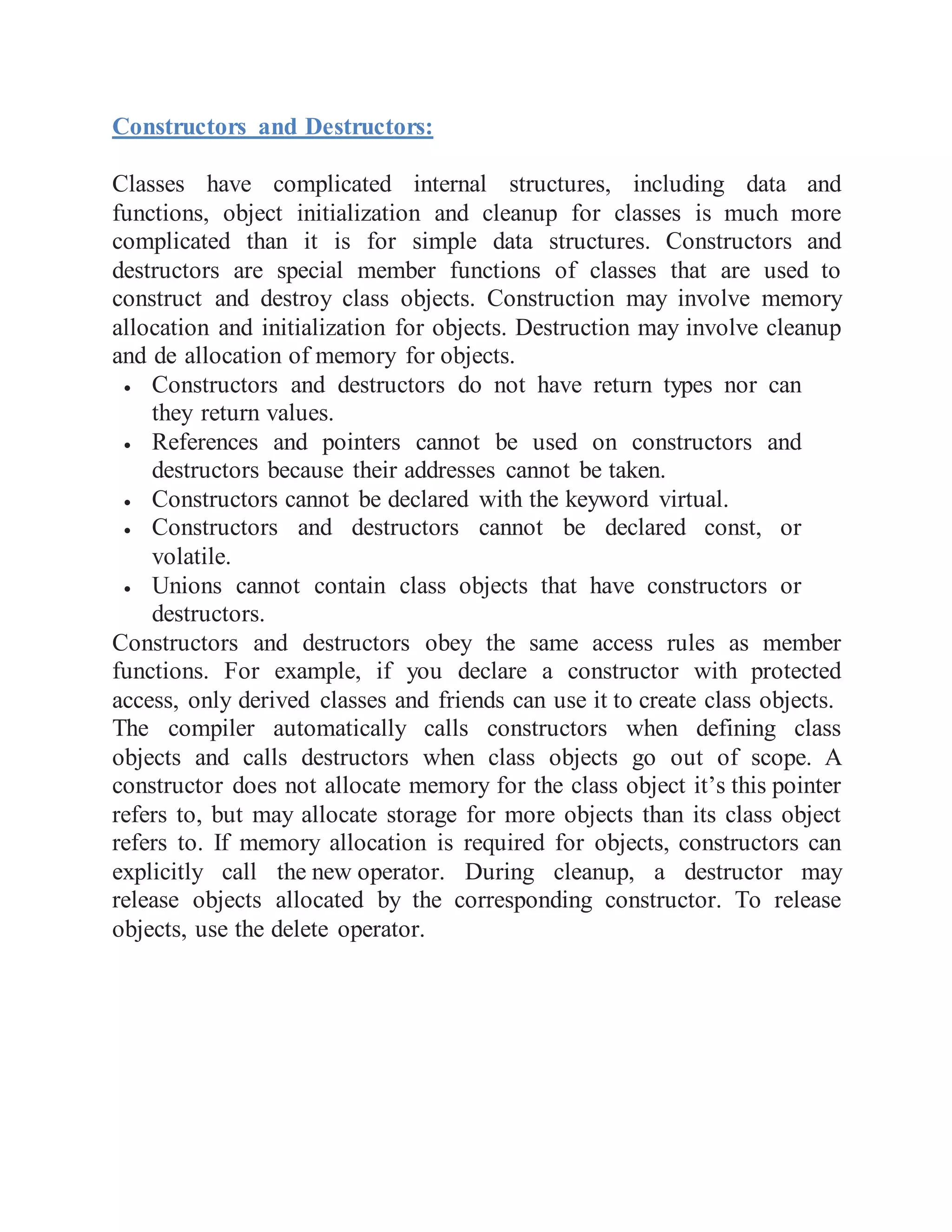 Introduction to object oriented programming concepts | PDF