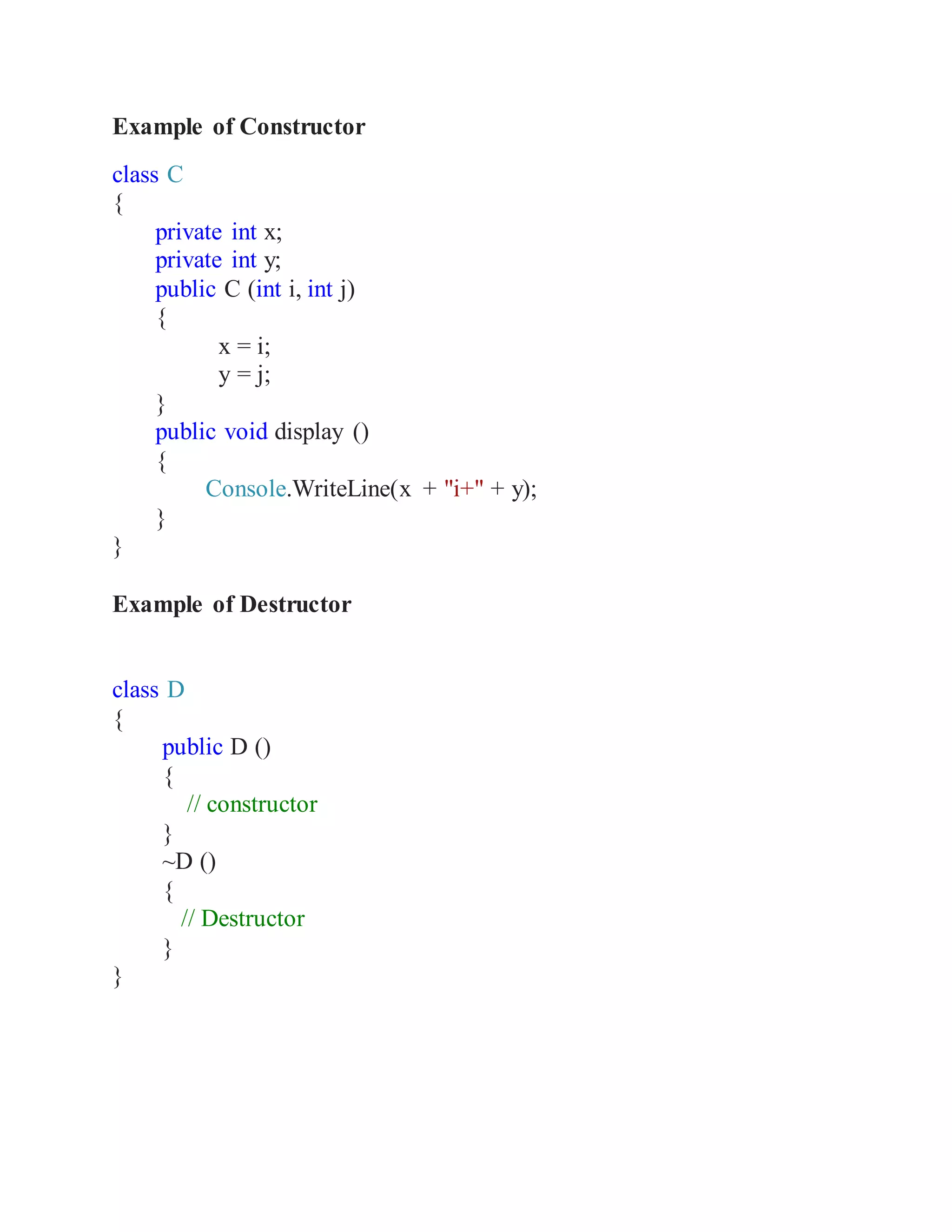 Introduction to object oriented programming concepts | PDF