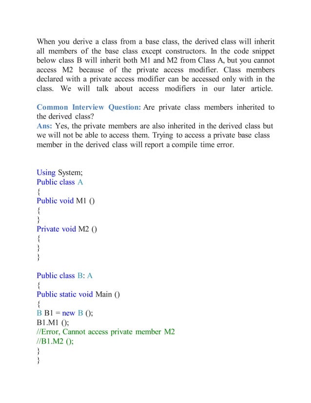 Introduction to object oriented programming concepts | PDF