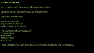 Comprehensive Introduction to Object-Oriented Programming with Java ...
